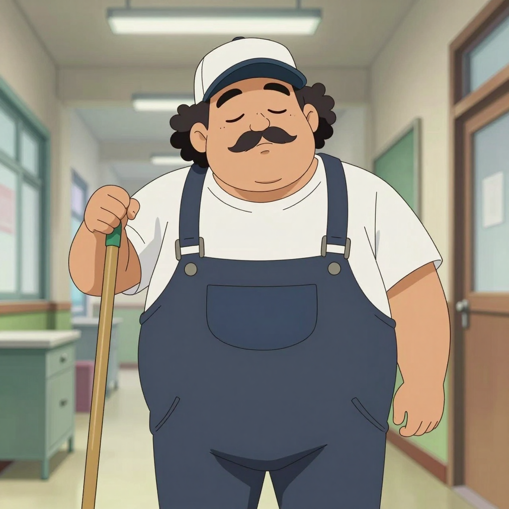 Carlos the sleepy janitor