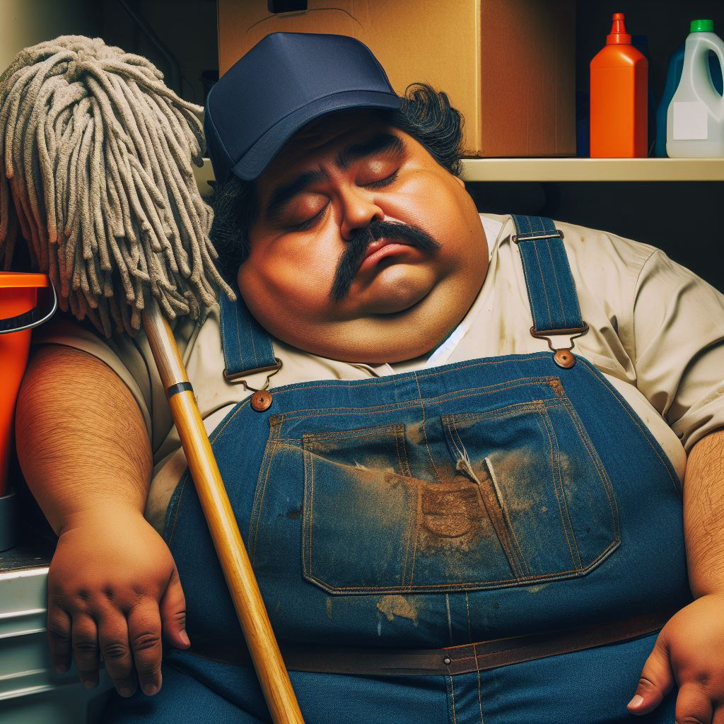 Gallery image for Carlos the sleepy janitor
